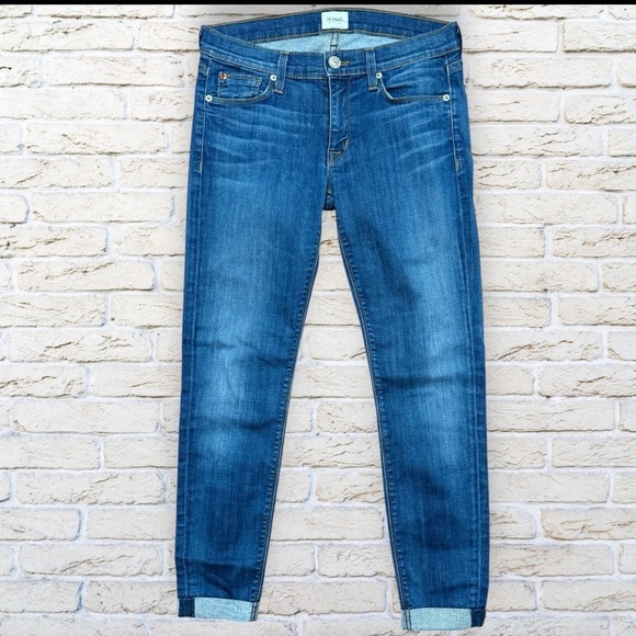 Hudson HARKIN CROP Super skinny cuff Jeans Size 27 - Picture 2 of 6
